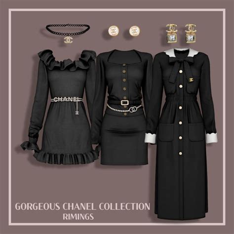 chanel outfit set sims 4|rimings gorgeous chanel collection.